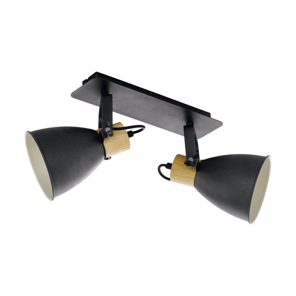 Eglo Leuchten COSWARTH Spot Anthrazit, Braun, Weiß, 2-flammig main product photo