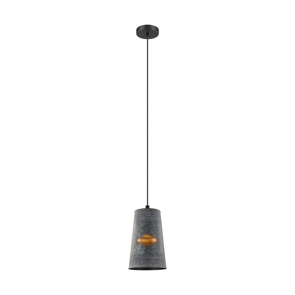 EGLO HONEYBOURNE Hängeleuchte Schwarz, 1-flammig main product photo
