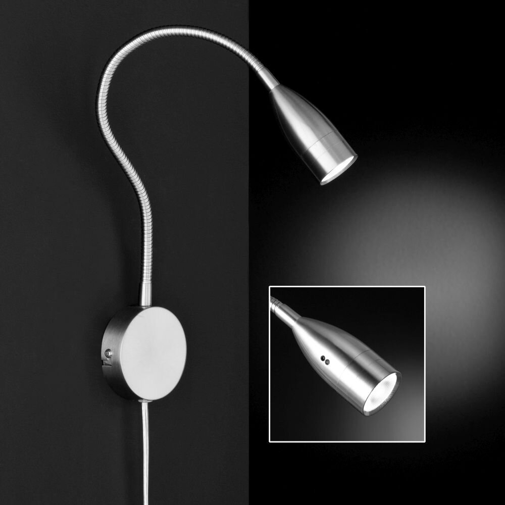 Honsel Sten Wandleuchte LED Nickel-Matt, 1-flammig main product photo
