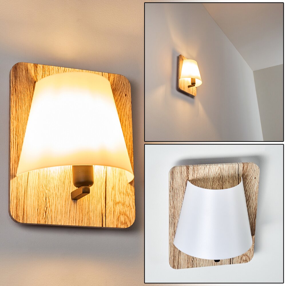 Huddinge Wandleuchte Holz hell, 1-flammig main product photo
