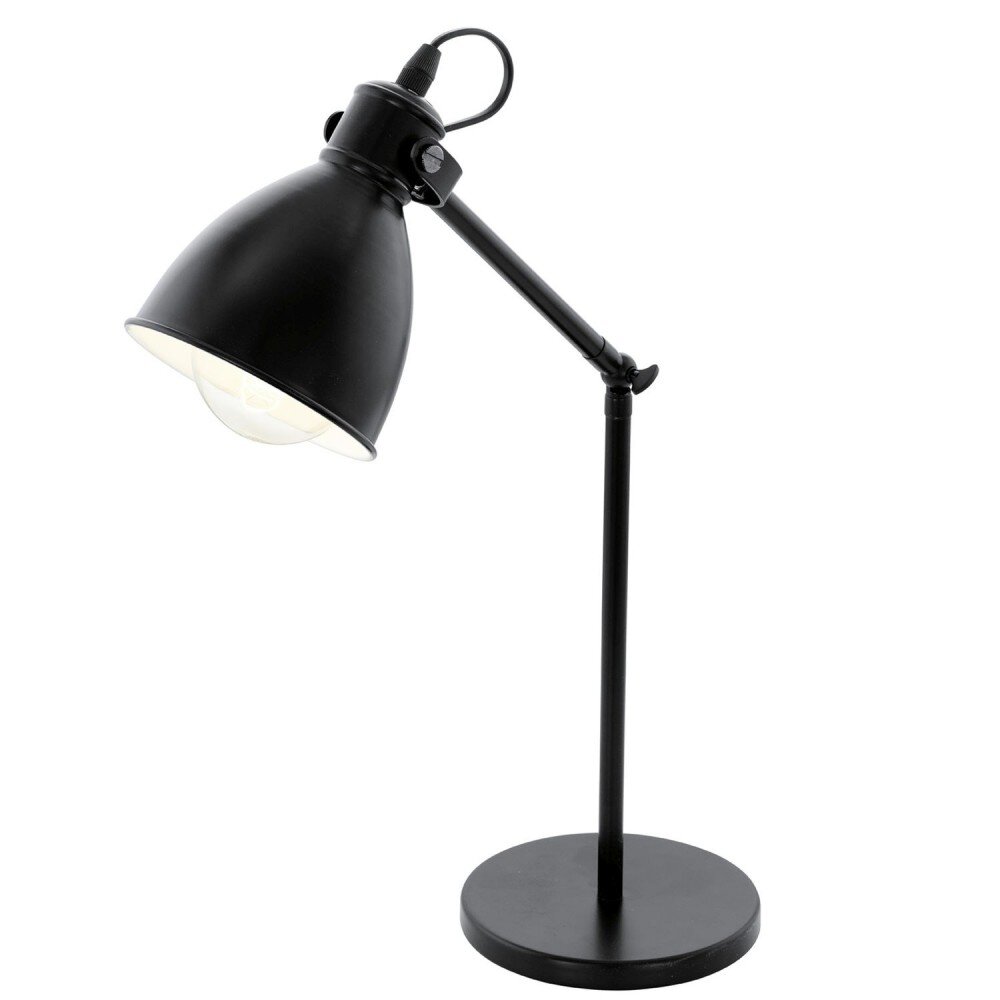 Eglo PRIDDY Tischleuchte Schwarz, Weiß, 1-flammig main product photo