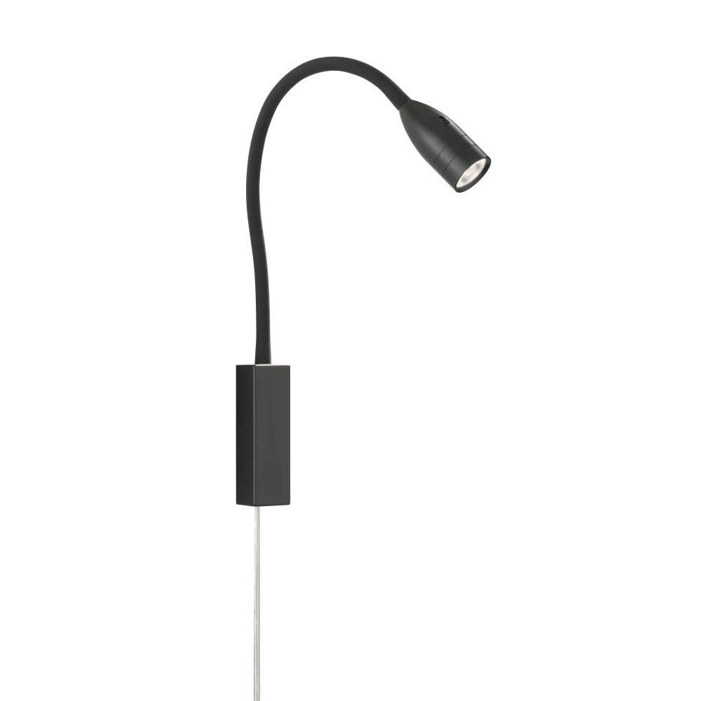 Fischer & Honsel function Sten Wandleuchte LED Schwarz, 1-flammig main product photo