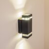 Lutak Außenwandleuchte LED Anthrazit, 2-flammig