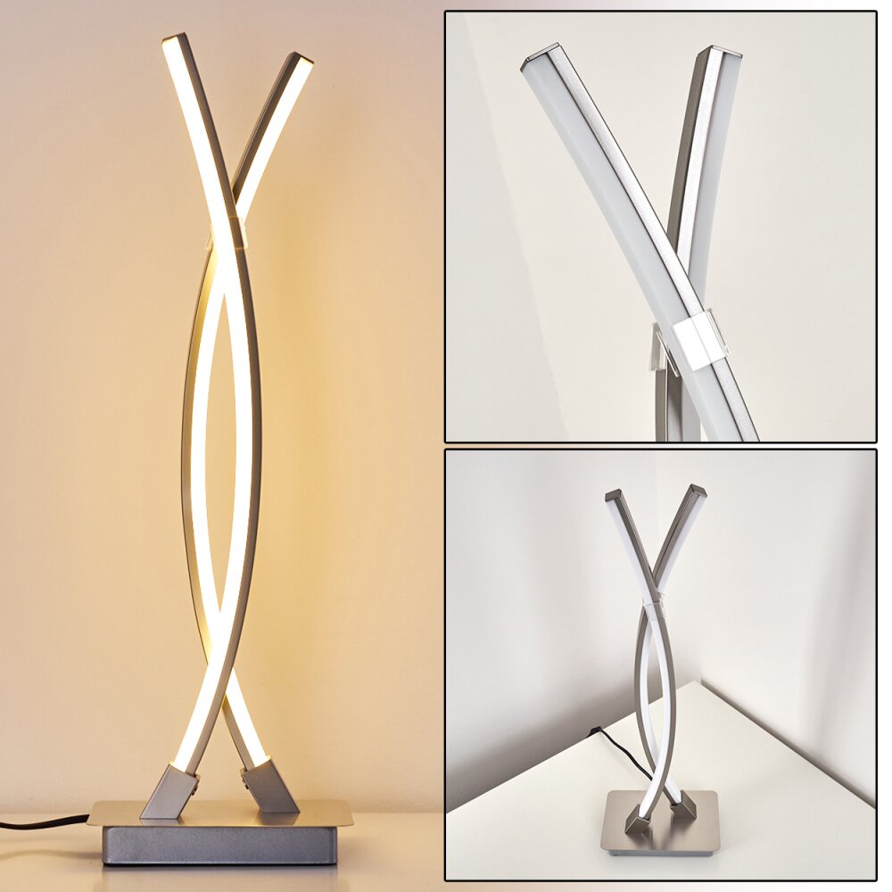 Horpmaal Tischleuchte LED Nickel-Matt, 2-flammig main product photo