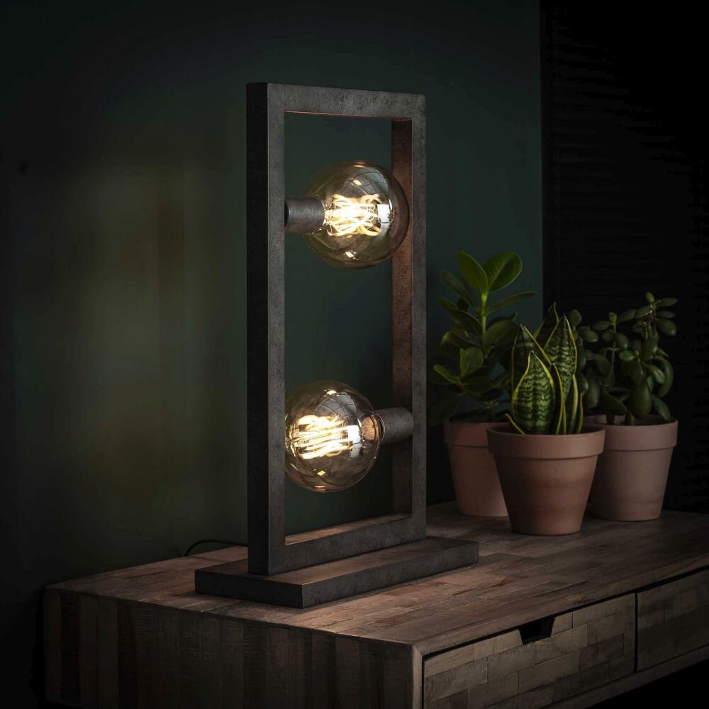 ORANJEWOUD Tischleuchte Silber, 2-flammig main product photo