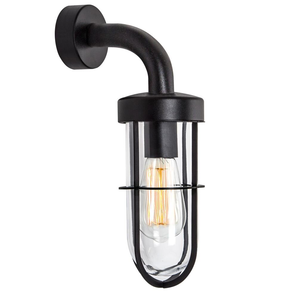 KS Verlichting Porto Wandleuchte Schwarz, 1-flammig main product photo