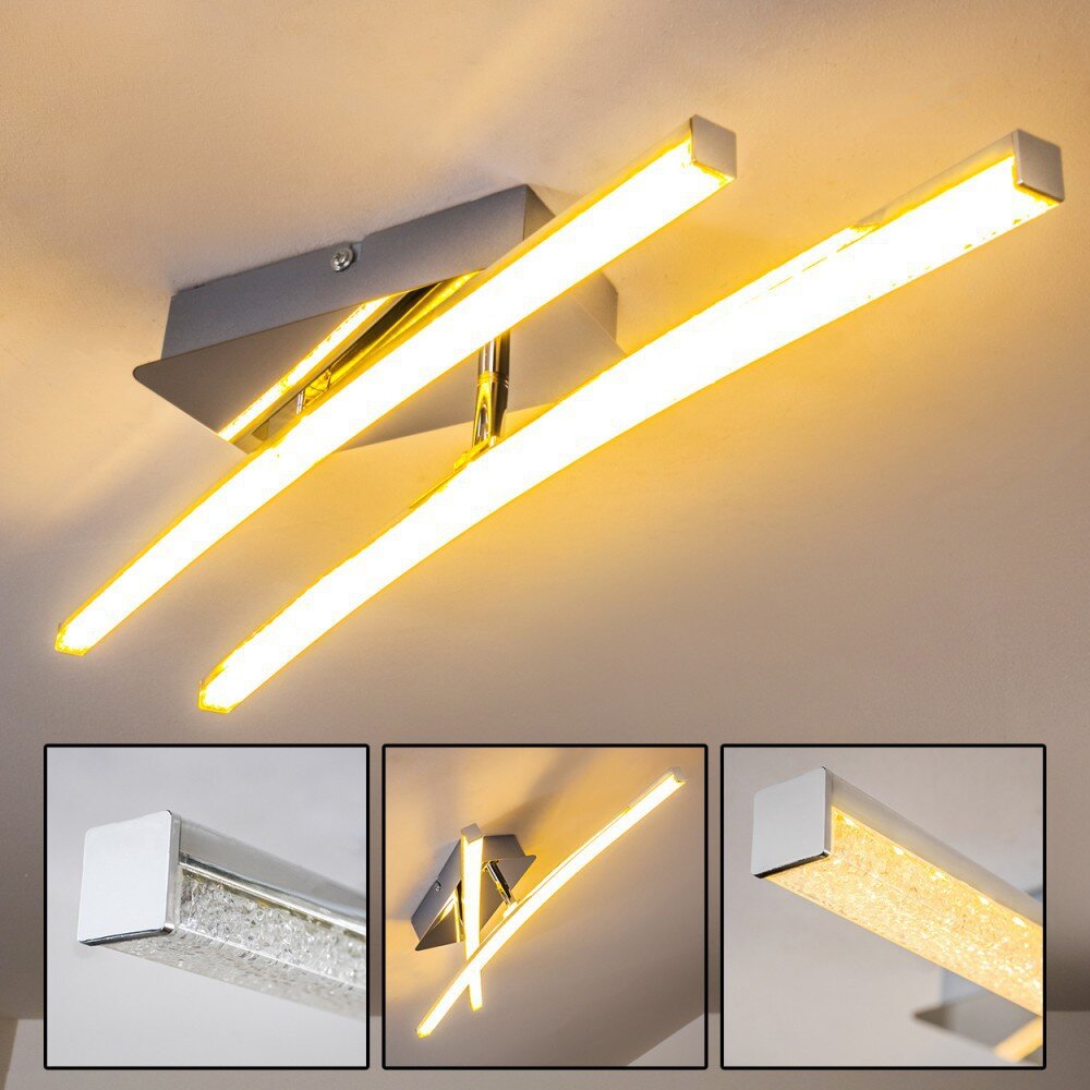 Georgina Deckenleuchte LED Chrom, 2-flammig main product photo