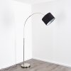 Wiby Bogenlampe Nickel-Matt, 1-flammig