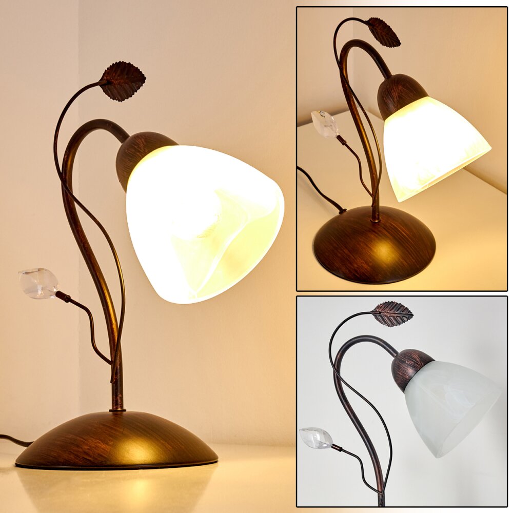 Peccia Tischleuchte Rostfarben, 1-flammig main product photo