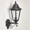 Lignac Außenwandleuchte Schwarz, Silber, 1-flammig