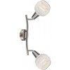 Globo ELLIOTT Strahler Nickel-Matt, 2-flammig
