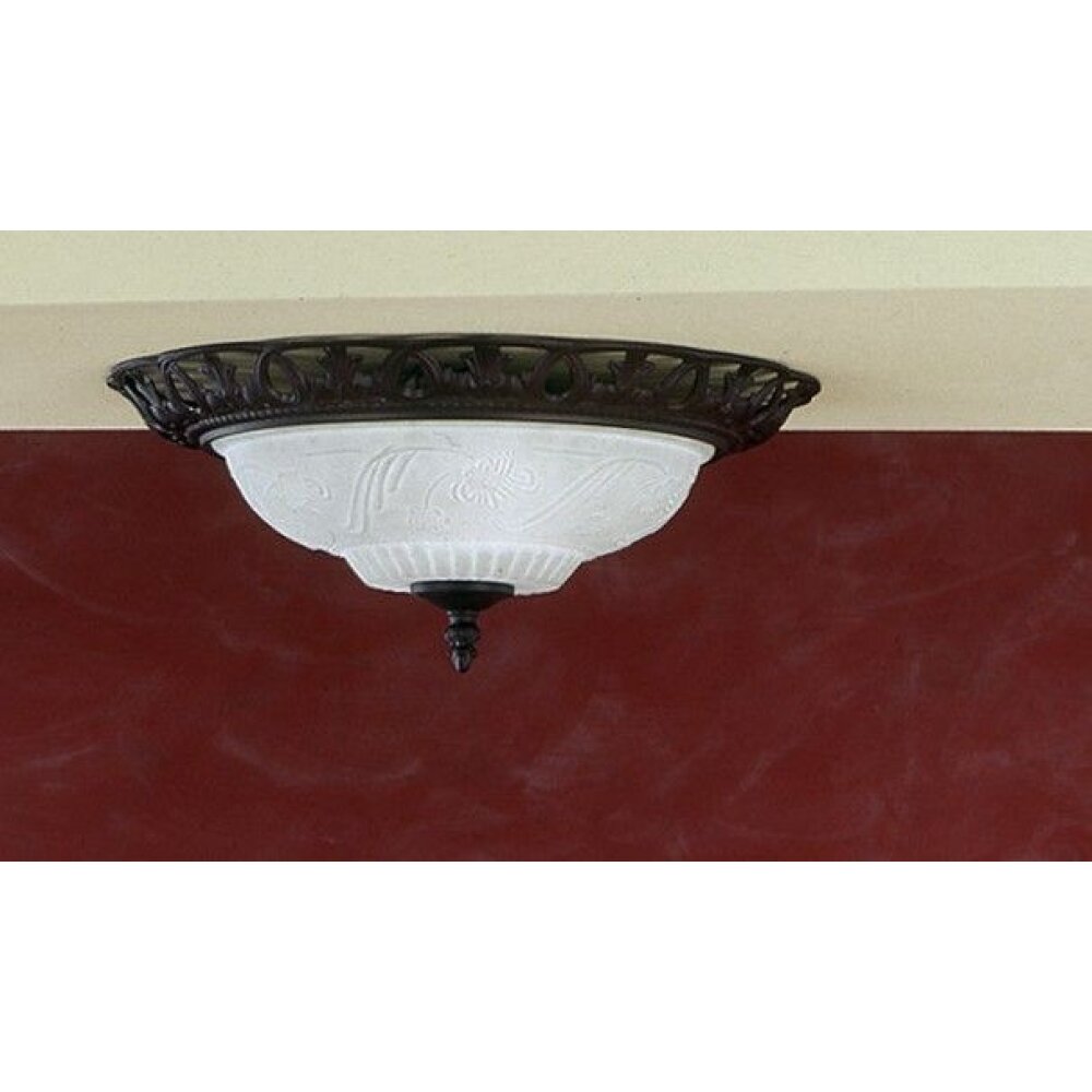 Trio Leuchten RUSITKA Deckenleuchte Braun, Rostfarben, 2-flammig main product photo