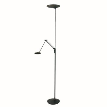 Steinhauer Zodiac Deckenfluter LED Schwarz, 2-flammig