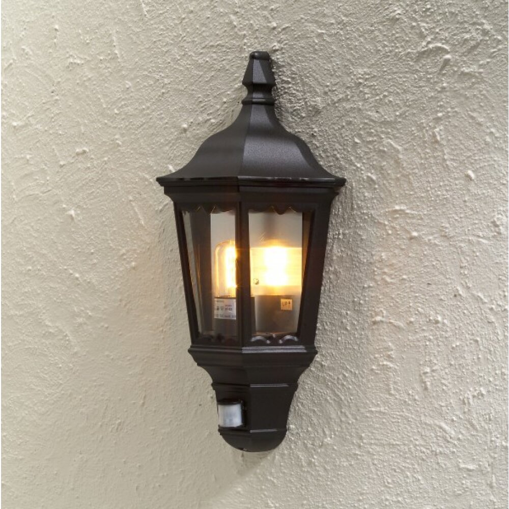 Konstsmide Firenze Außenwandleuchte Schwarz, 1-flammig, Bewegungsmelder main product photo
