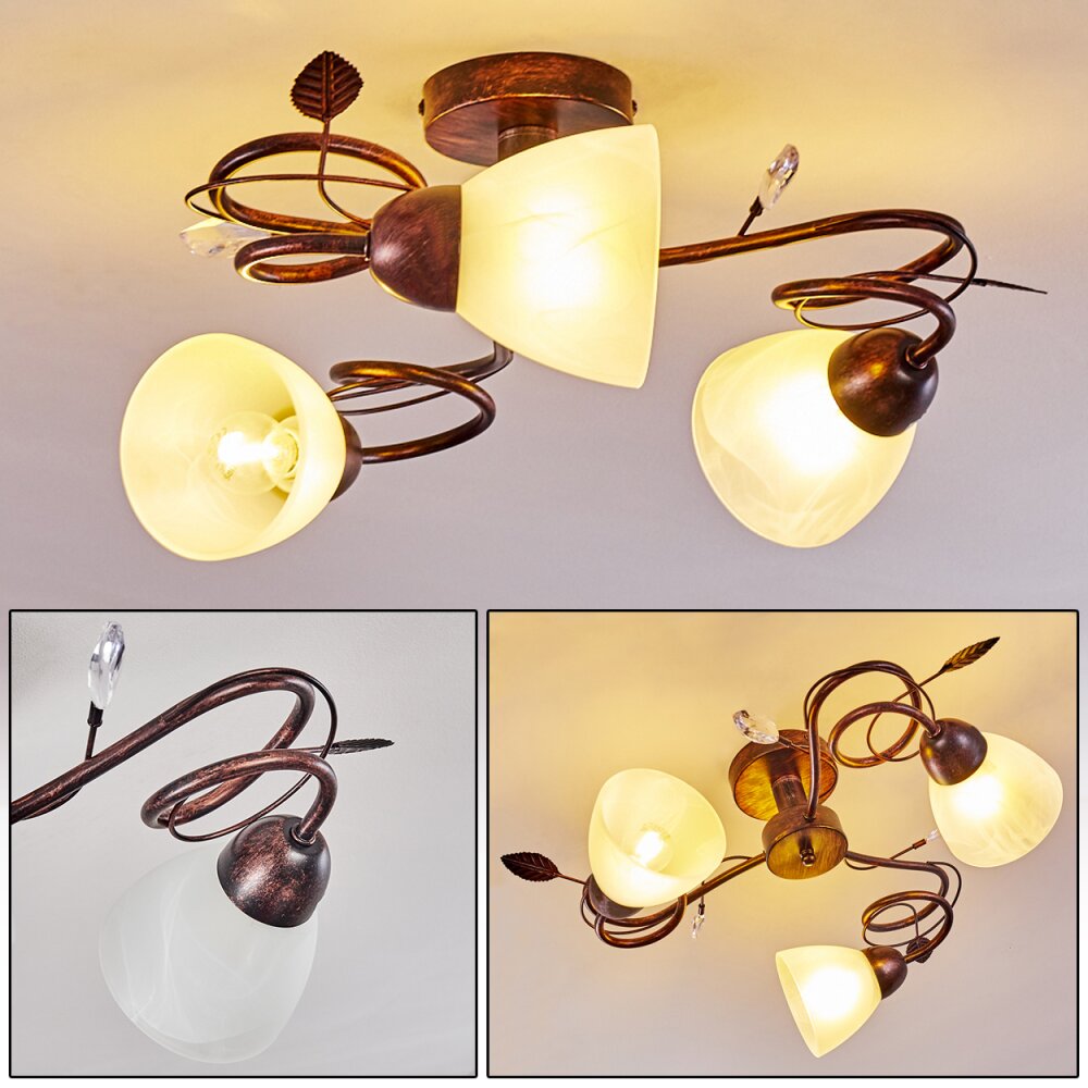 Peccia Deckenleuchte Rostfarben, 3-flammig main product photo