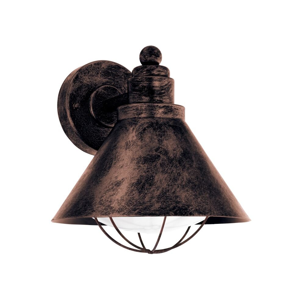 Eglo BARROSELA Wandleuchte Dunkelbraun, Kupferfarben, 1-flammig main product photo