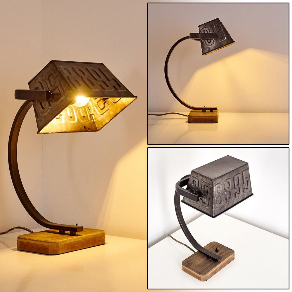 Anvik Tischleuchte Braun, Grau, Rostfarben, 1-flammig main product photo