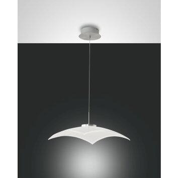 Fabas Luce Desus Pendelleuchte LED Nickel-Matt, 1-flammig