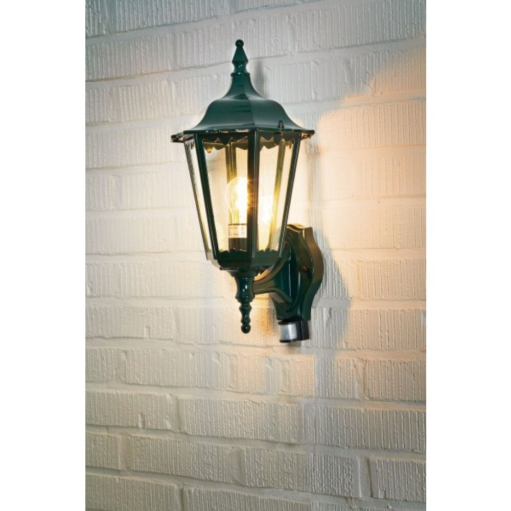 Konstsmide Firenze Außenwandleuchte Grün, 1-flammig, Bewegungsmelder main product photo