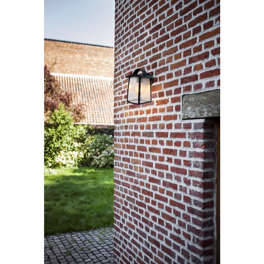 Lutec KELSEY Aussenwandleuchte Schwarz, 1-flammig main product photo