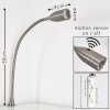 Alsea Bettleuchte LED Nickel-Matt, 1-flammig, Bewegungsmelder
