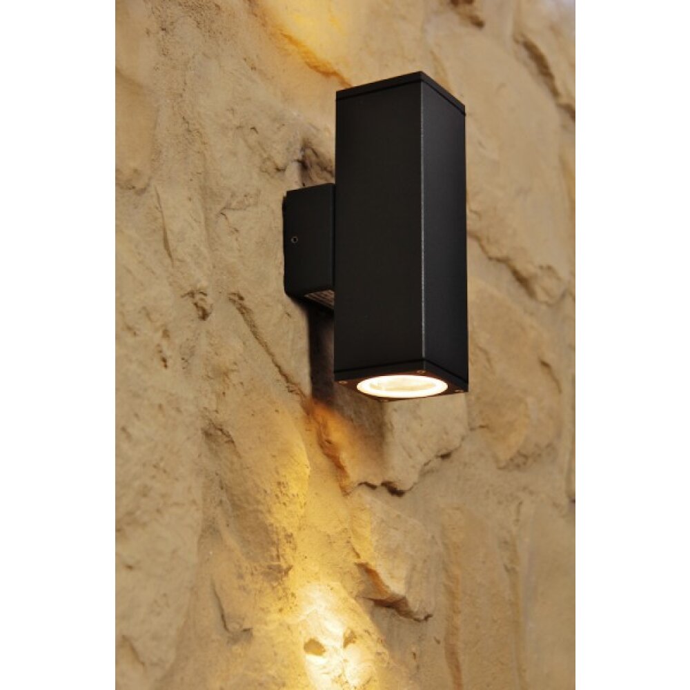 Konstsmide MONZA Außenwandleuchte Anthrazit, Schwarz, 1-flammig main product photo