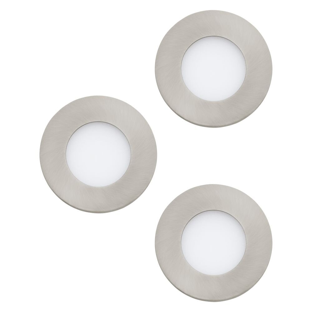 Eglo FUEVA Einbauleuchte LED Nickel-Matt, 3-flammig main product photo