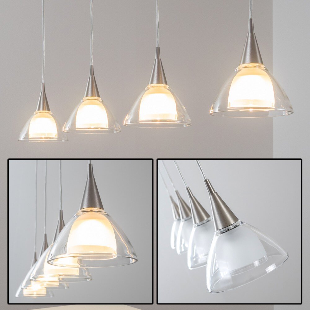 Varanasi Hängeleuchte LED Nickel-Matt, 4-flammig main product photo