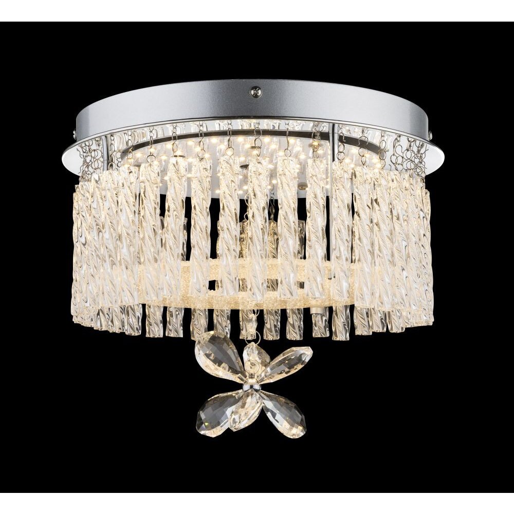 Globo MATHILDA Deckenleuchte LED Chrom, 1-flammig main product photo