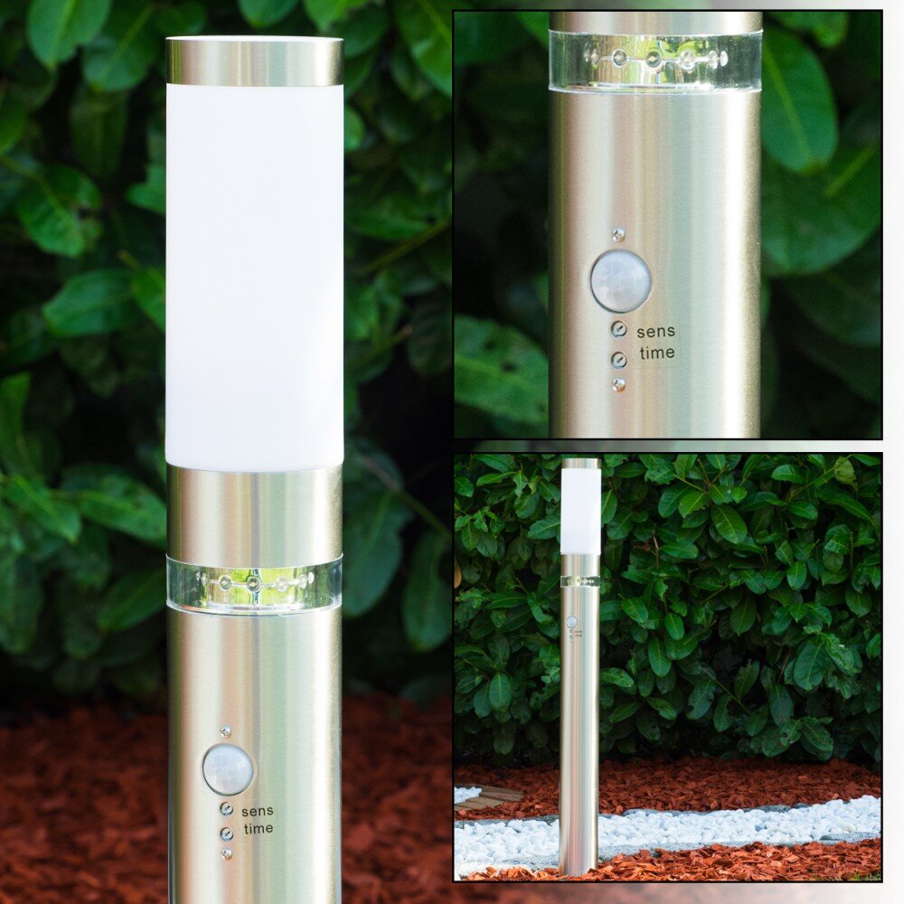 Avize Außenstandleuchte Edelstahl, 1-flammig, Bewegungsmelder main product photo