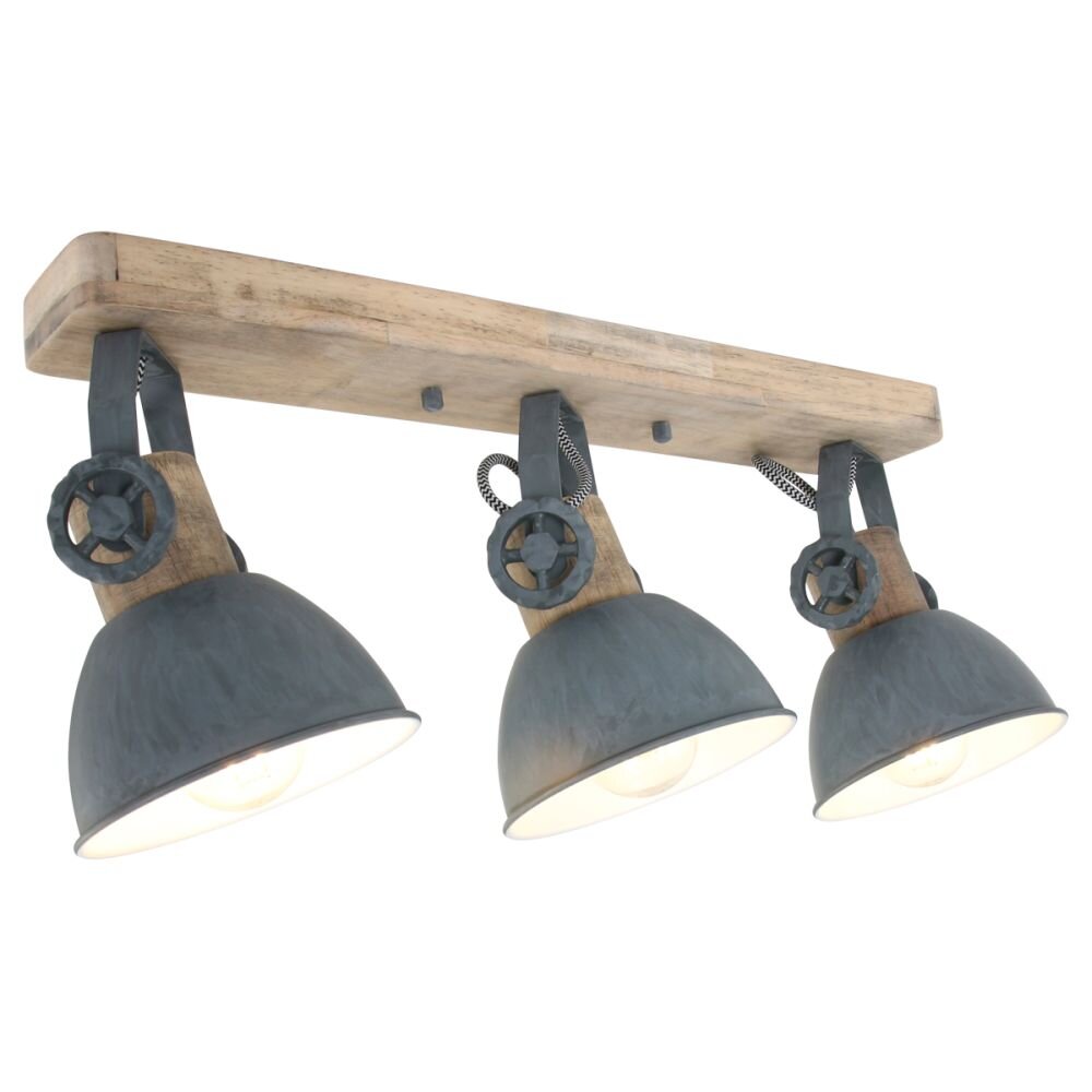 Steinhauer Gearwood Deckenleuchte Grau, 3-flammig main product photo
