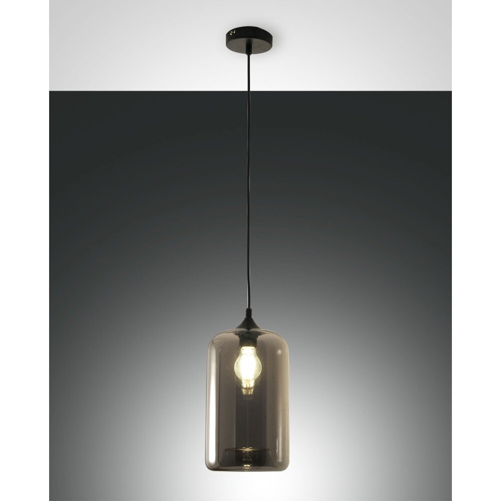 Fabas Luce Silo Pendelleuchten Schwarz, 1-flammig main product photo