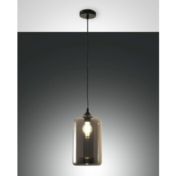 Fabas Luce Silo Pendelleuchten Schwarz, 1-flammig