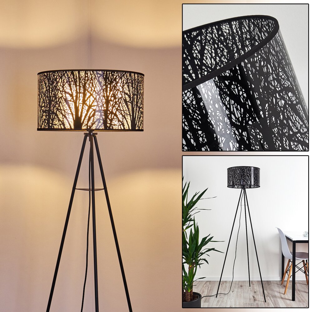 Antalya Stehleuchte Schwarz, 1-flammig main product photo