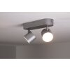 Philips STAR Aufbauspot LED Aluminium, Edelstahl, 2-flammig