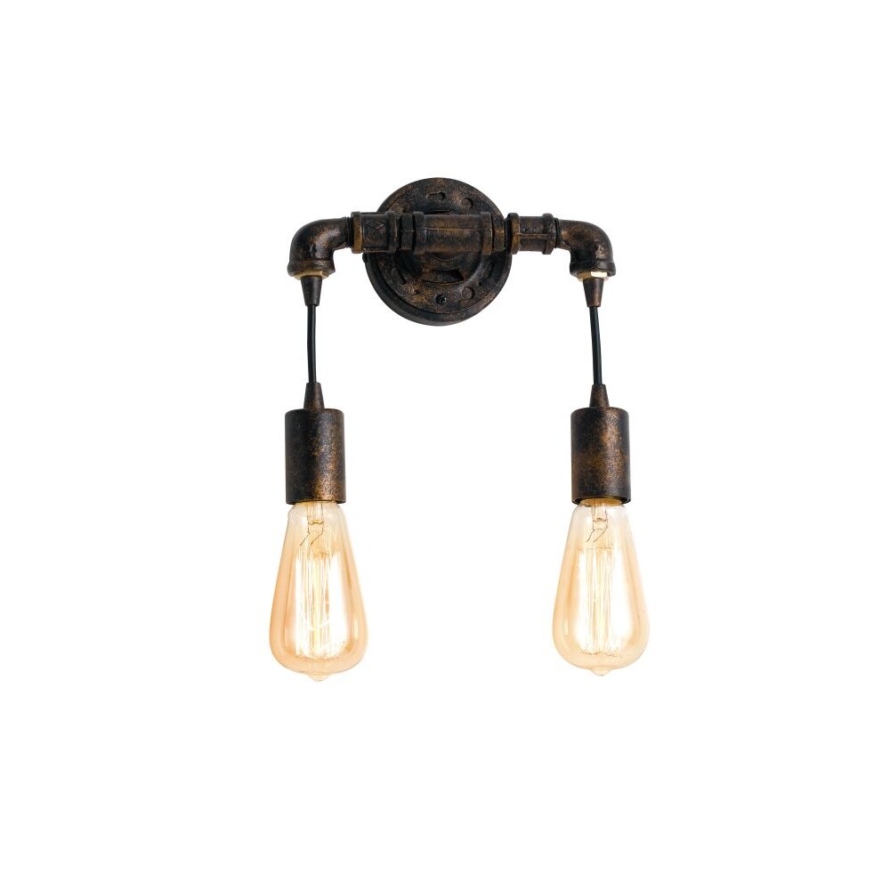 Lutec AMACORD Wandleuchte Braun, 2-flammig main product photo