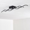 Flow Deckenleuchte LED Schwarz, 2-flammig