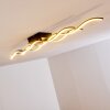 Flow Deckenleuchte LED Schwarz, 2-flammig