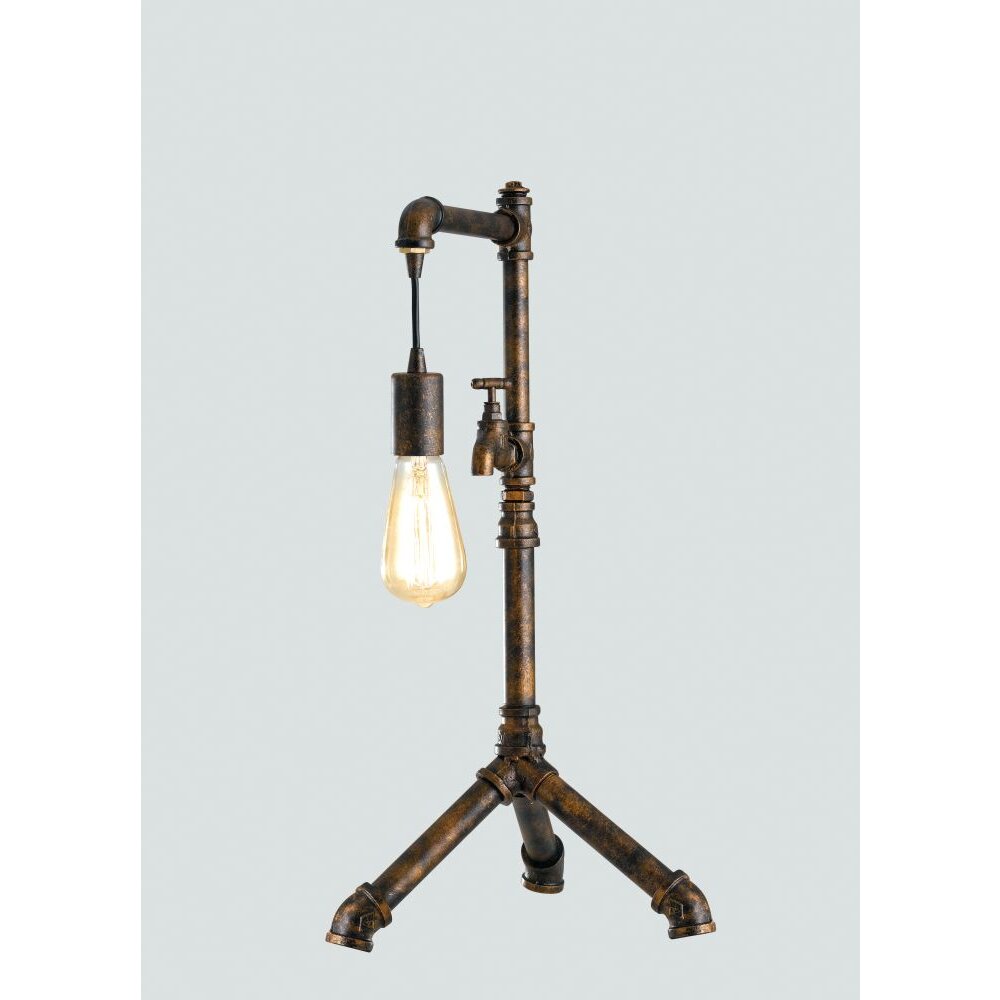 Lutec AMACORD Tischleuchte Braun, 1-flammig main product photo