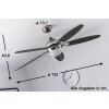 Globo AZURA Ventilator Nickel-Matt, 1-flammig