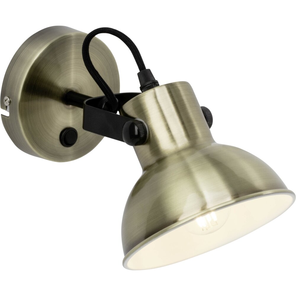 Brilliant Leuchten Ester Wandspot Messing, Schwarz, 1-flammig main product photo