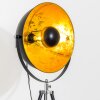 Saturn Stehlampe Chrom, Schwarz, 1-flammig
