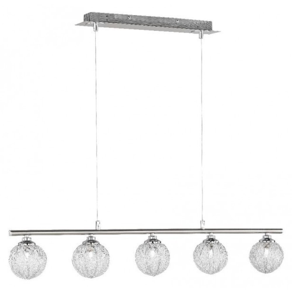 Paul Neuhaus WOMBLE Pendelleuchte Edelstahl, 5-flammig main product photo