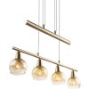 Globo Isla Hängeleuchte LED Bronze, 4-flammig