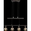 Globo Isla Hängeleuchte LED Bronze, 4-flammig