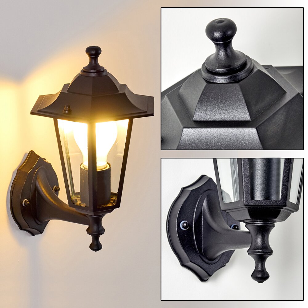 Valtimo Außenwandleuchte Schwarz, 1-flammig main product photo