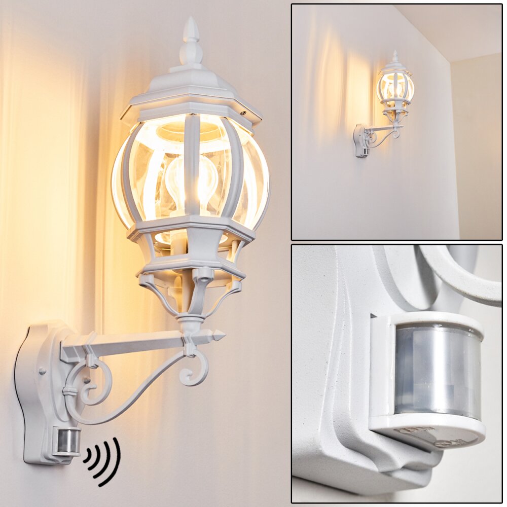 Lentua Außenwandleuchte Weiß, 1-flammig, Bewegungsmelder main product photo