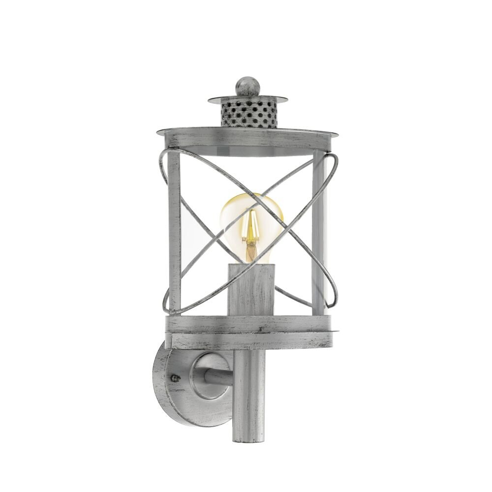 Eglo HILBURN 1 Wandleuchte Dunkelbraun, Silber, 1-flammig main product photo