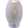 Globo VAS Tischleuchte Silber, 1-flammig
