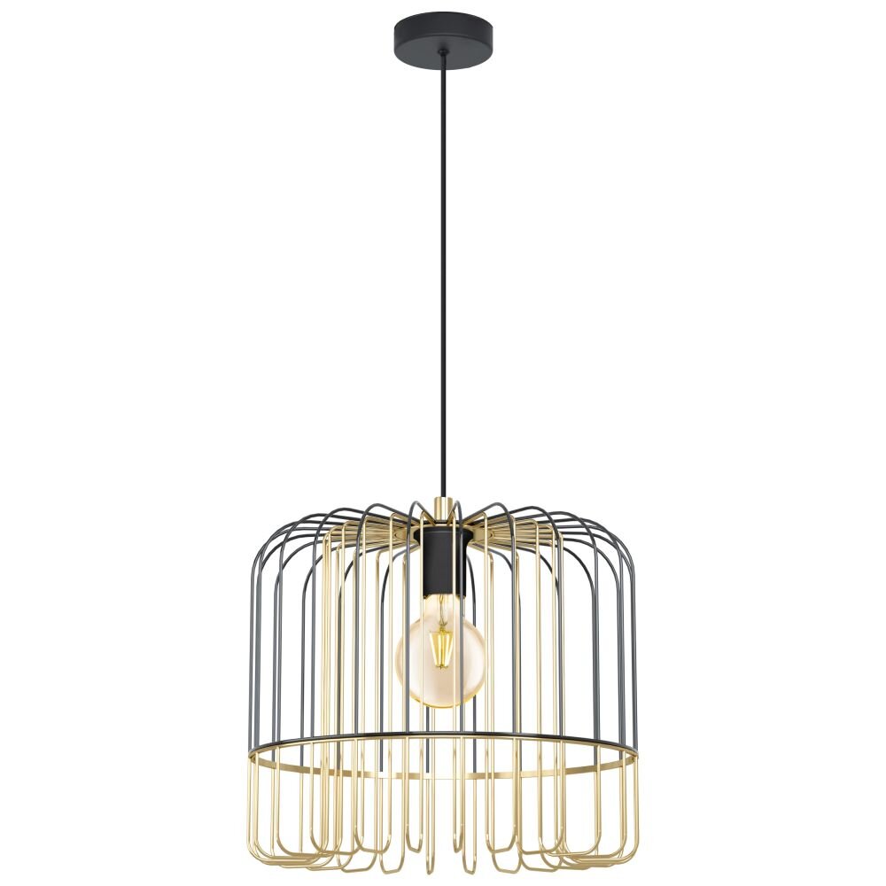 EGLO ASUNCIÓN Hängeleuchte Nickel-Matt, Schwarz, 1-flammig main product photo